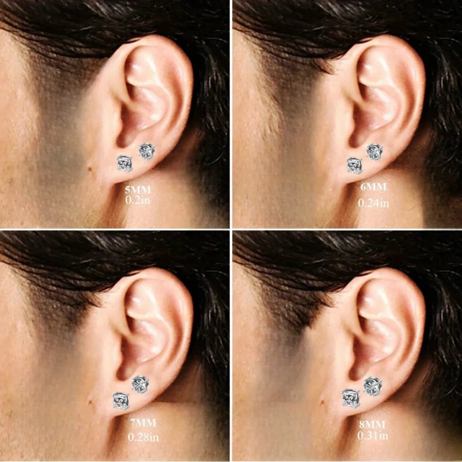 Magnetic Non-Piercing Stud Earings
