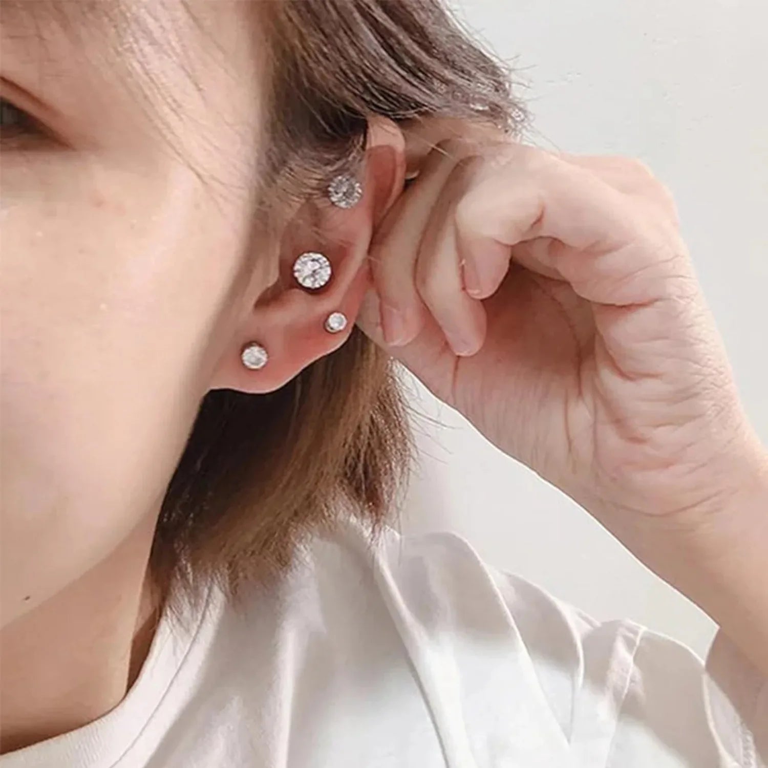 Magnetic Non-Piercing Stud Earings